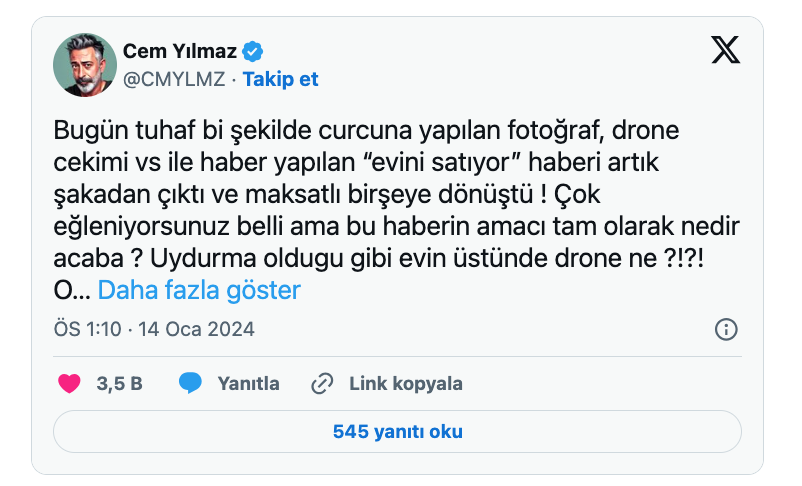 cem yilmaz i sinirlendiren ev sorusu